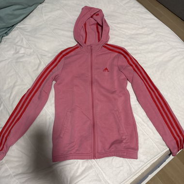Adidas Pink Zip Hoodie