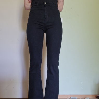 Black Flared Jeans