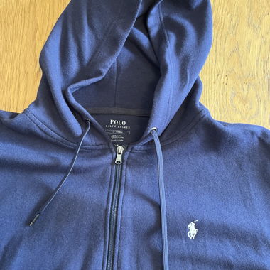 RALPH LAUREN – M – BLU SCURO – FELPA CON CAPPUCCIO E ZIP