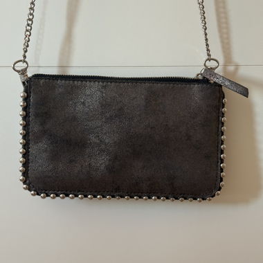 Sac bandoulière gris argenté 