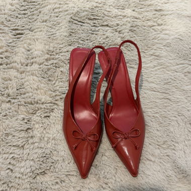 Red Kitten Heels