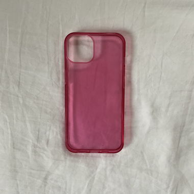 clear pink iphone 13 handyhülle