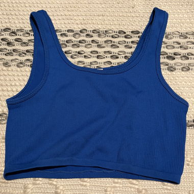 Blue Sports Tank Top
