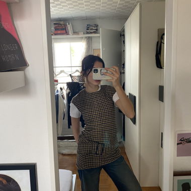Robe à carreaux ZARA