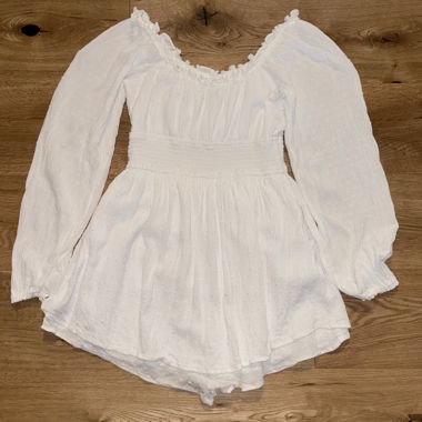 Hollister weisses Langarm-Top