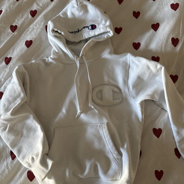 sweat à capuche Champion blanc