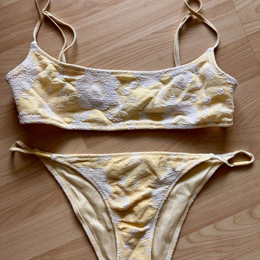 Set bikini Triangl giallo/bianco