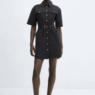 Mango Black Dress