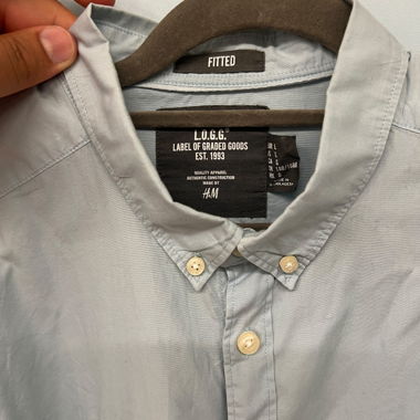 H&M L.O.G.G. Hellblaues Hemd