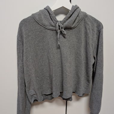 Felpa con cappuccio grigia Brandy Melville