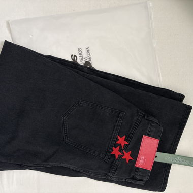 JUMBO PANTS WASHED BLACK scuffers