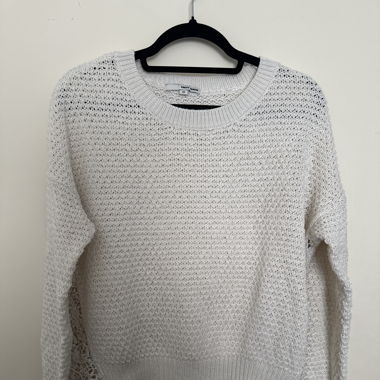 Tally Weijl pull blanc dentelle