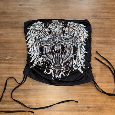 Adjustable elastic cross top
