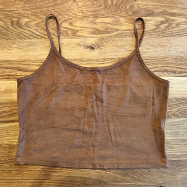 Suede Crop Top