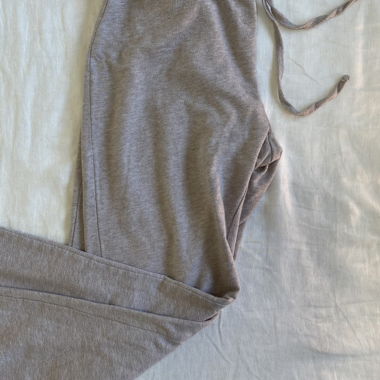 Pantaloni da jogging beige-marrone sottili