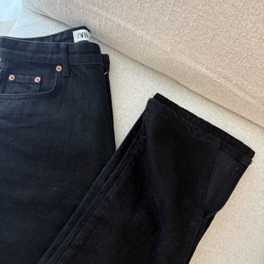 Jeans dritti neri Zara