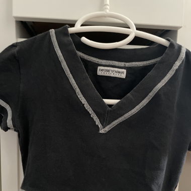 Crop top dunkelblau