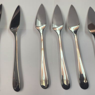 Set di 6 coltelli per torta in acciaio inox
