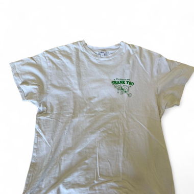 White & green subdued shirt