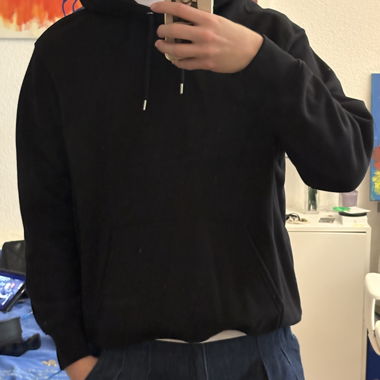H&M Essentials Sweat à capuche Noir