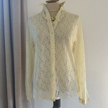 Yellow Lace Blouse Size 36