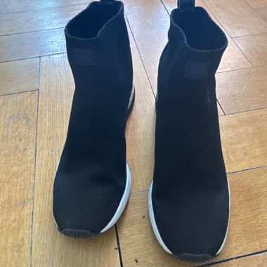 Black High-Top Sneakers