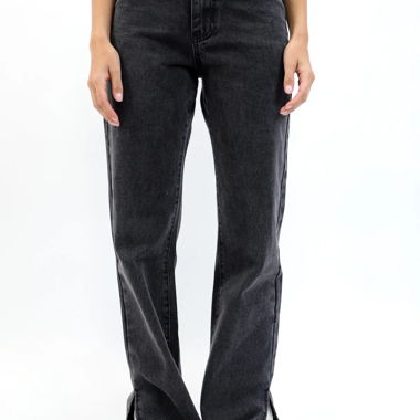 Jeans à fente latérale