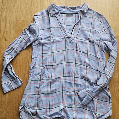 Blouse à carreaux Street One lilas taille 36