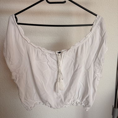 White Off-Shoulder Blouse