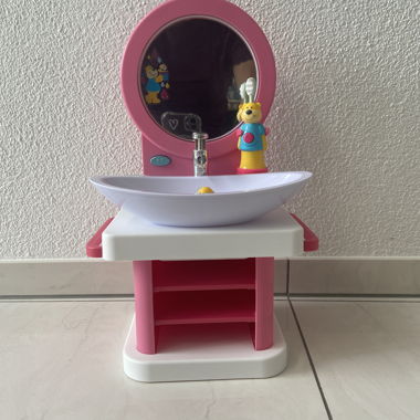 Lave-mains pour poupées avec miroir
