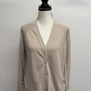 Stefanel Beige Knit Cardigan M/L Linen