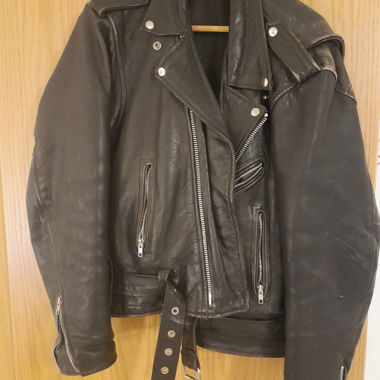 Giacca da moto in pelle