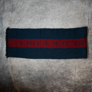 Vintage Burberry Black Label Schal Blau, Rot