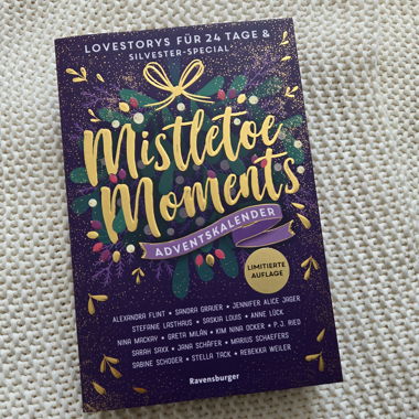 Mistletoe Moments Weihnachtsbuch mit Farbschnitt