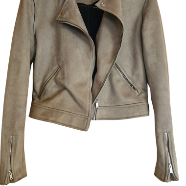 Giacca in scamosciato beige Promod