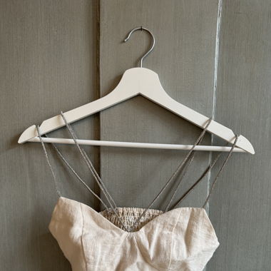 Croptop mit Glitter Träger