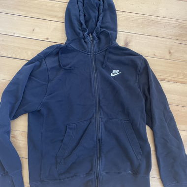Felpa Nike con zip nera