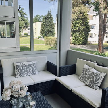 2 Polyrattan-Lounges für 8 Franken abzugeben.