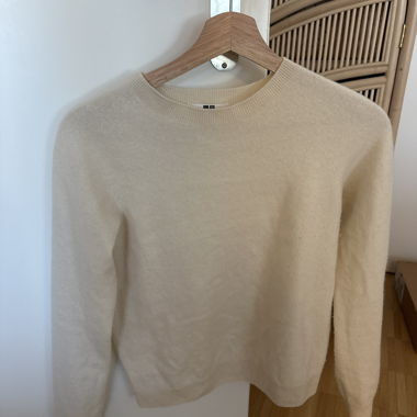 Pull en cachemire blanc