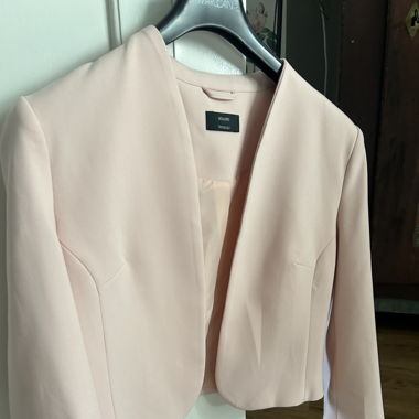 rose pink bolero blazer
