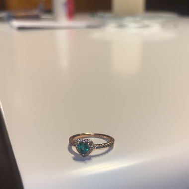 Pandora Herz Ring Grün (54)