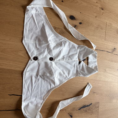 Top bianco incrociato