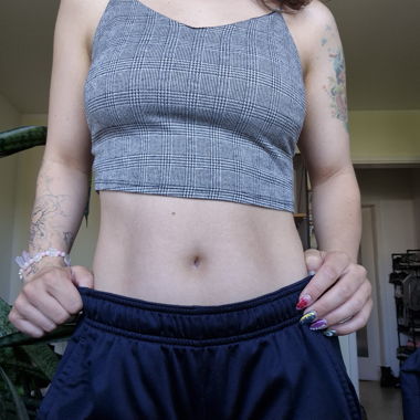 Crop Top Karomuster