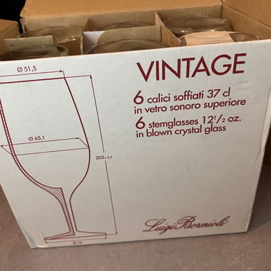 Brandneu Luigi Bormioli Weingläser 6er Set