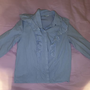 Blusa a Righe con Volant di ONLY