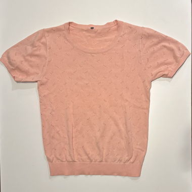 Petit pull léger rose saumon 