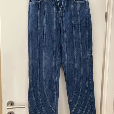 Jeans ampi in denim