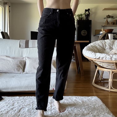 Jeans nero vita alta H&M Divided 38