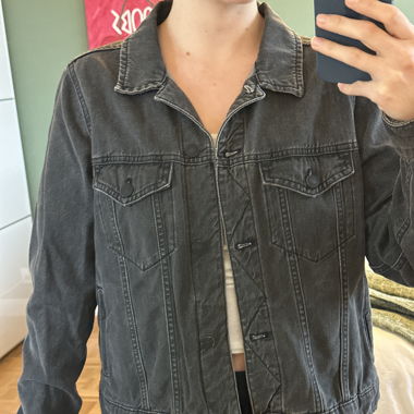 Black jeans jacket L