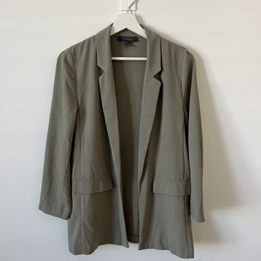 Blazer leggero in verde oliva/caqui